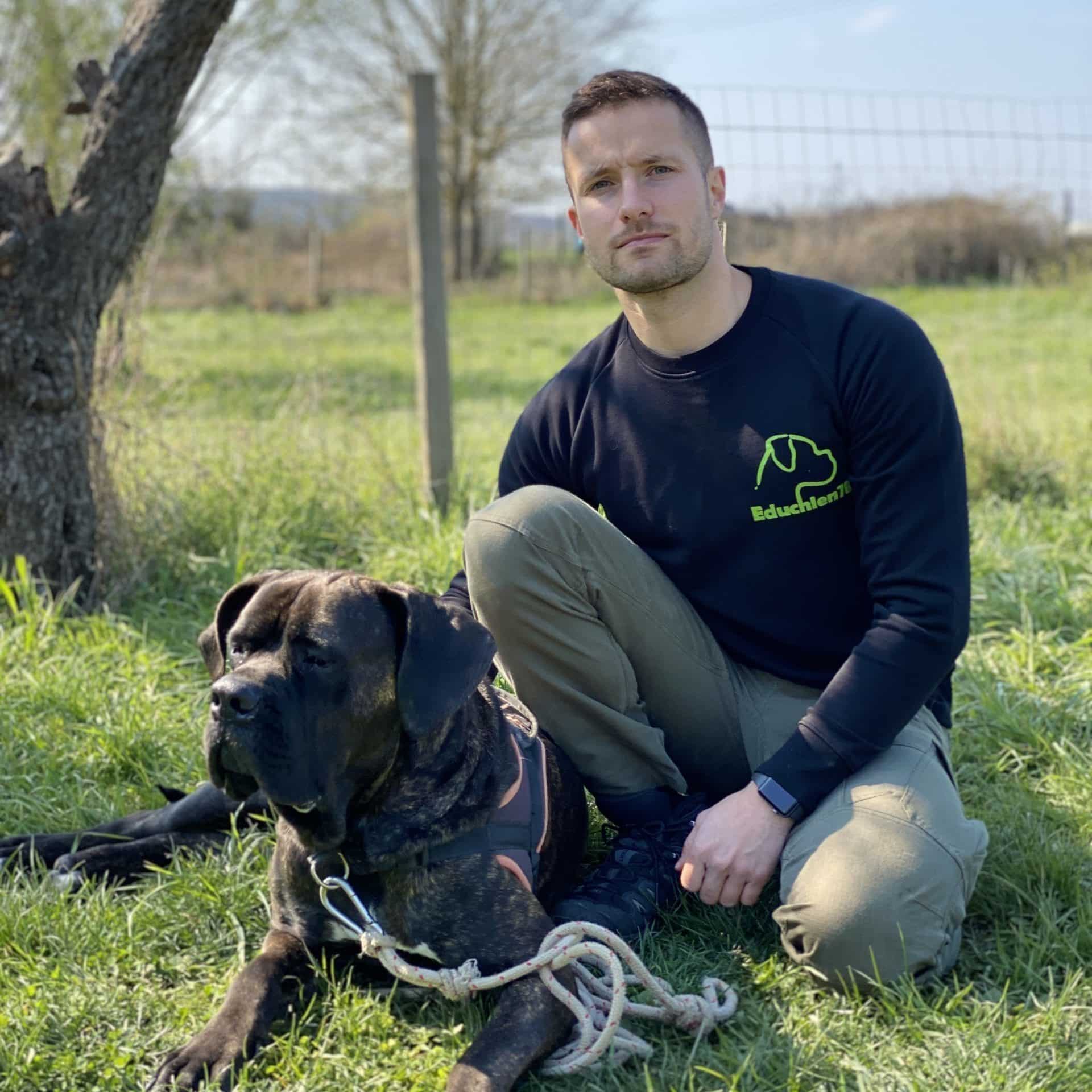 Matthias équipe EDUCHIEN78, éducateur canin dans les Yvelines