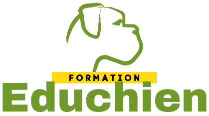 Logo EDUCHIEN FORMATION centre de formation professionnelle formation éducateur canin comportementaliste diplôme privé education canine educateur canin Yvelines France île-de-france comportement canin formation professionnelle